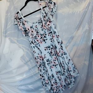 Torrid size 1 light blue floral dress